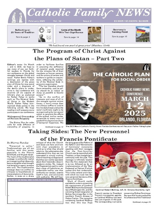 Title details for Catholic Family News by Catholic Family News - Available